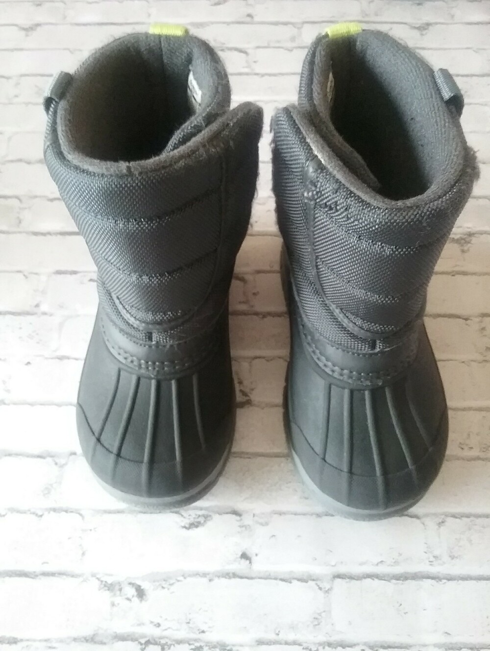 Kids Gray Winter Boots - Durable Waterproof Snow Shoes